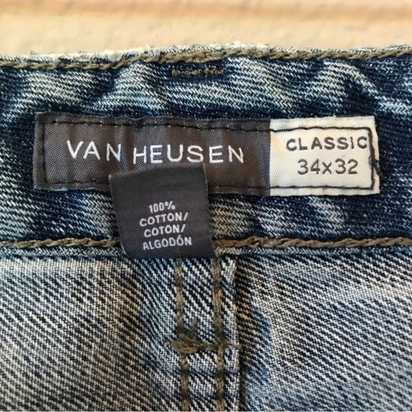 Van Heusen Classic Fit Blue Jeans Size 34 x 32 - Picture 14 of 15
